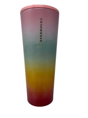 Starbucks Rainbow Ombré summer 2019 24oz Stainless Tumbler